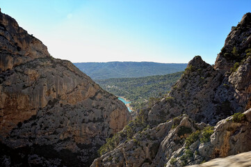 View of the Verdon canyon