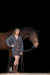 Fototapeta na wymiar Girl and Horse Bond