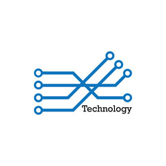 Technology Logo Icon Vector Design Creative