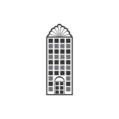 City tower icon logo design vector