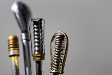 Set of different of alpacca and stainless steel yerba mate straws. Silver, metal bombilla from...