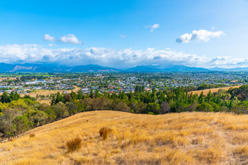 Aerial view of Blenheim in New Zealand