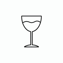 wine icon vector