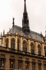Obraz premium exterior of the cathedral of sainte chapelle