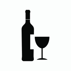wine icon vector