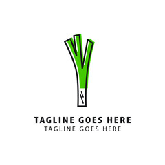 Leek icon. Flat illustration of leek vector icon isolated on white background