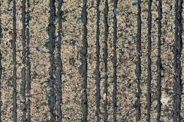 texture of the old concrete pavement