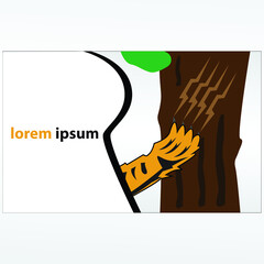 tiger stripes design illustration for social media update wallpaper or background.