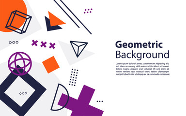 Memphis abstract colorful design background. Graphic design element.