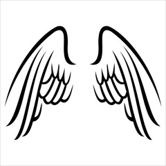 Wings Vector Logo Design Template