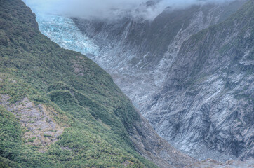 Franz Josef glacier in New Zealand