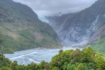 Franz Josef glacier in New Zealand