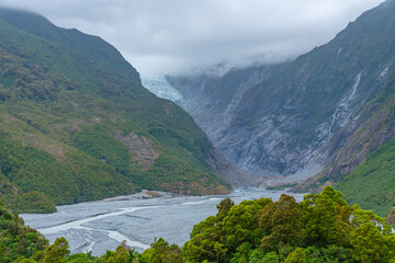 Franz Josef glacier in New Zealand