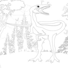 Adult coloring page,book a cute isolated dog,image for relaxing.Zen art style illustration.
