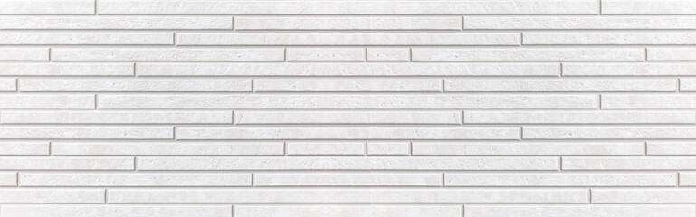 Panorama of White modern wall texture and seamless background.