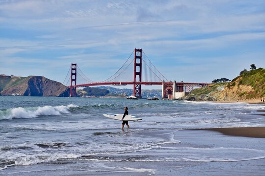 Scenic views of the Golden Gate Bridge in lovely San Francisco