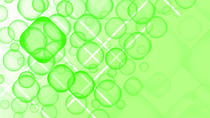 Green square background, abstract background.