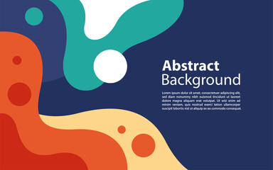 Abstract Geometric Background. Fluid Shapes Composition. Graphic design element