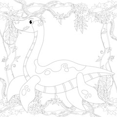 Adult coloring page,book a cute isolated dog,image for relaxing.Zen art style illustration.
