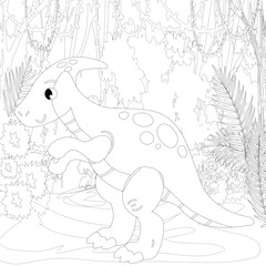 Adult coloring page,book a cute isolated dog,image for relaxing.Zen art style illustration.
