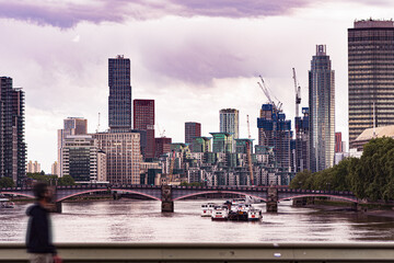 London skyline from Waterloo bridge