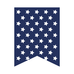Usa starry banner vector design