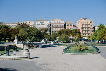 Obraz premium square in the city of Corfu