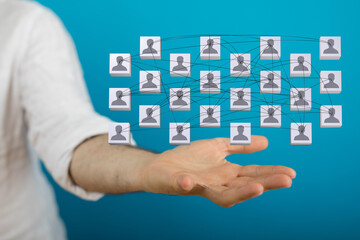 organization chart team concept networking group