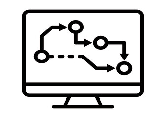DIGITAL STRATEGY icon vector for web and app