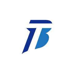 BT LETTER NEGATIVE SPACE LOGO TEMPLATE. GOOD USE FOR BUSINESS BRANDING IDENTITY. 