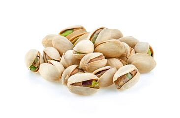 Pistachio on a white back ground