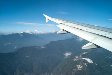 Obraz premium view from airplane window