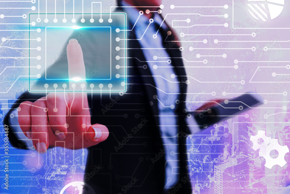 Poster system administrator control, gear configuration settings tools concept.