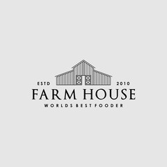 Vintage Farm house creative logo design © chairul