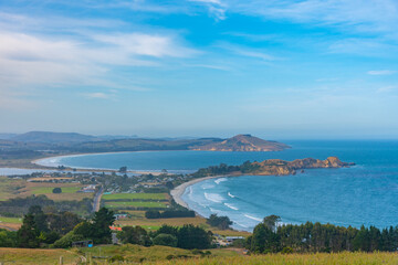 Puketeraki lookout in New Zealand