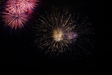 Fire work in New years night