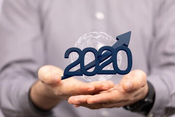 the 2020 business year up goals and success illustration
