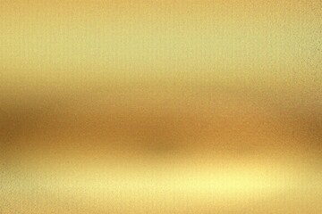 Glowing gold foil metal wall background with copy space
