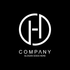 Letter h modern logo design