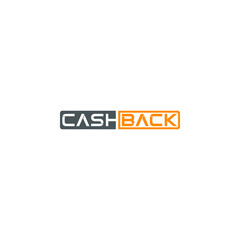 cashback typography letter monogram logo design