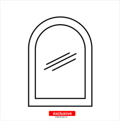 window icon.Flat design style vector illustration for graphic and web design.