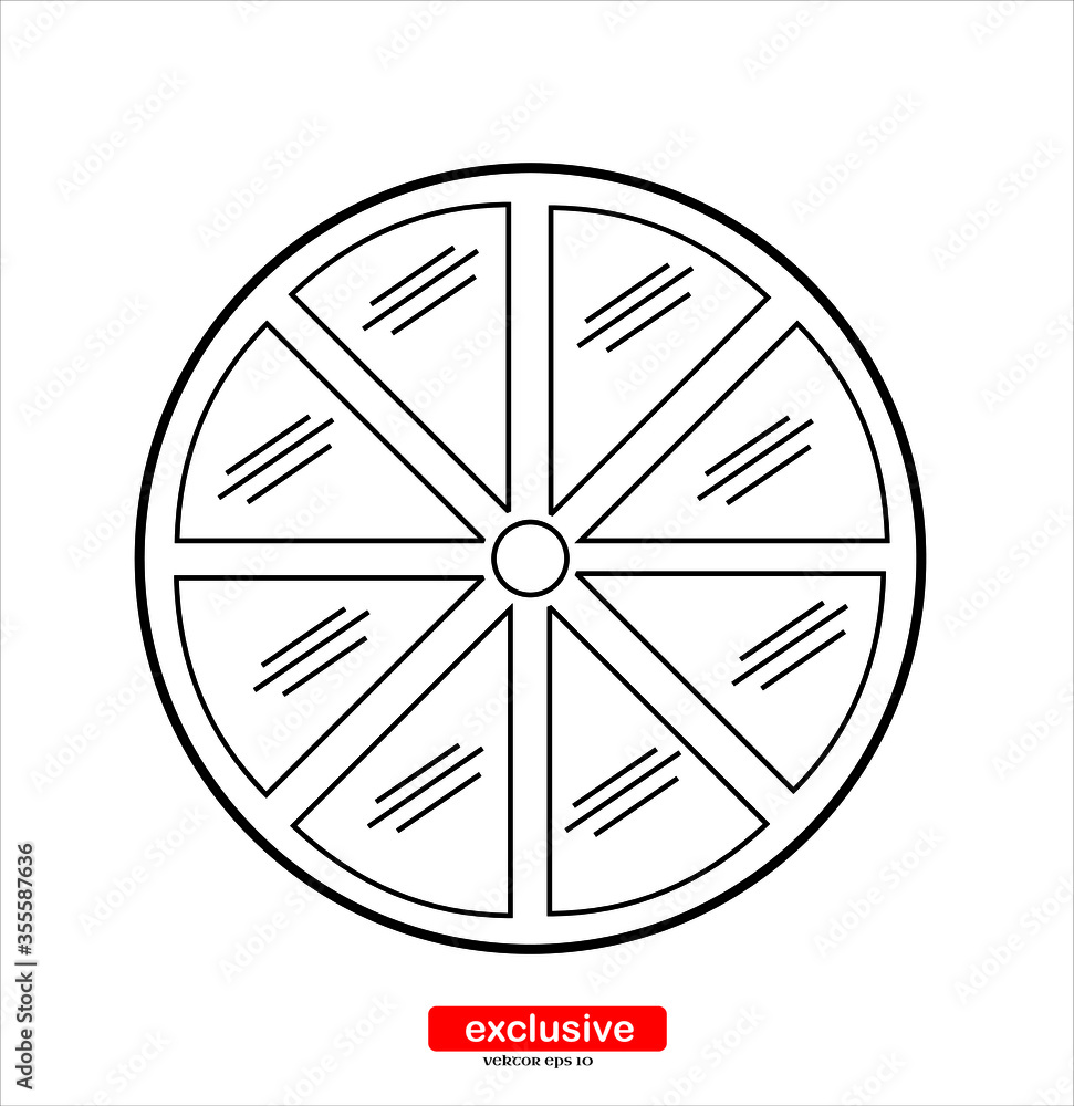 Poster window icon.flat design style vector illustration for graphic and web design.