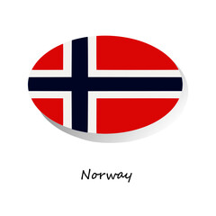 The flag of Norway's national. For banner, tempate, icon, media.