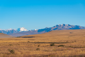 Hills of Canterbury region in New Zealand