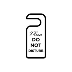 Please do not disturb icon vector