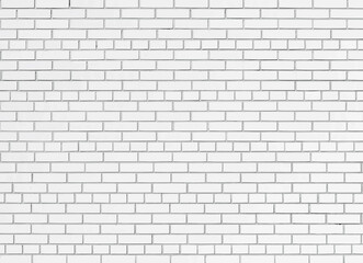 Fototapeta na wymiar White brick wall background