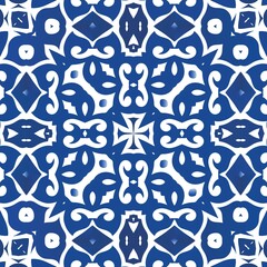 Traditional ornate portuguese azulejo.