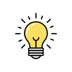Light line icon. Vector illustration