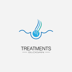 Fototapeta premium Hair treatments icon illustration
