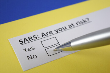 Fototapeta premium Questionnaire about health problems